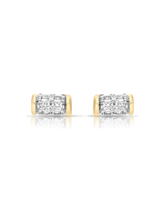 Bijuterii de lux aur, Cercei Vida I'm Diva aur 18 kt stud cu diamante DI49810W-WD8YP, bb-shop.ro
