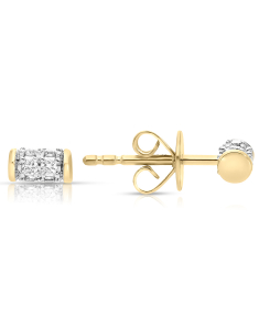 Bijuterii de lux aur, Cercei Vida I'm Diva aur 18 kt stud cu diamante DI49810W-WD8YP, bb-shop.ro
