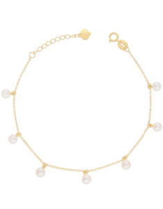 Bijuterii forzatina dama, Bratara aur 14 kt cu perle de cultura O5B2545HG-FWP-Y-14K, bb-shop.ro