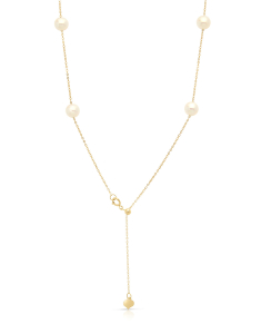 Coliere brillo dama perla de cultura aur, Colier aur 14 kt cu perle de cultura O5N0904HB-FWP-Y-s-14K, bb-shop.ro