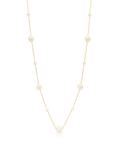 Coliere aur, Colier aur 14 kt cu perle de cultura O5N0905HB-FWP3.5-6-Y-14K, bb-shop.ro