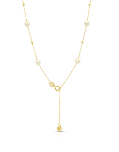 Coliere brillo dama perla de cultura aur, Colier aur 14 kt cu perle de cultura O5N0918-2HB-FWP-Y-14K, bb-shop.ro