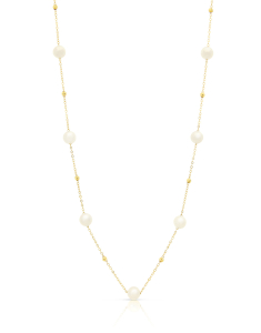 Coliere brillo dama perla de cultura aur, Colier aur 14 kt cu perle de cultura O5N0918-2HB-FWP-Y-14K, bb-shop.ro