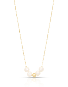 Coliere brillo dama perla de cultura aur, Colier aur 14 kt cu perle de cultura O5N2556HC-FWP-Y-14K, bb-shop.ro