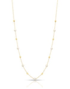 Bijuterii forzatina dama, Colier aur 14 kt cu perle de cultura O5TN2683HC-FWP-Y-14K, bb-shop.ro