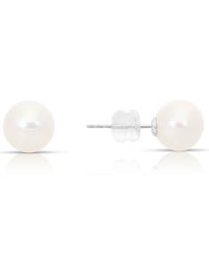 Bijuterii perla de cultura aur, Cercei aur 14 kt stud cu perle de cultura EEHH01-FWP8.5-9-W-14K, bb-shop.ro