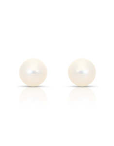 Bijuterii stud perla de cultura, Cercei aur 14 kt stud cu perle de cultura EEHH01-FWP9-9.5-Y-14K, bb-shop.ro