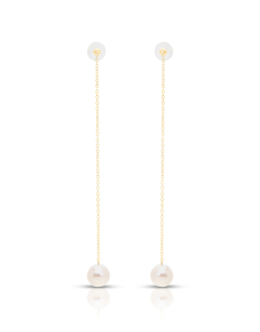 Bijuterii aur, Cercei aur 14 kt fir cu perle de cultura EEHH23-FWP-Y-14K, bb-shop.ro