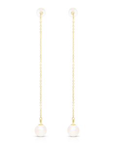 Bijuterii aur, Cercei aur 14 kt fir cu perle de cultura EH432-FWP7-7.5-Y-14K, bb-shop.ro