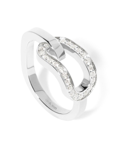Bijuterii aur, Inel Dinh Van Menottes aur 18 kt cu diamante 260712-W, bb-shop.ro