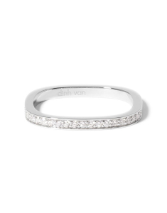 Inele diamant, Inel Dinh Van Square Wedding cu diamante 236329-W, bb-shop.ro