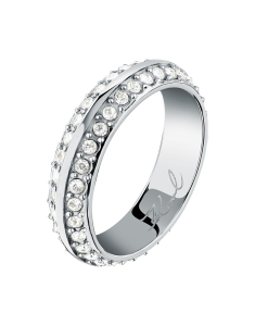 Bijuterii na otel inoxidabil, Inel Karl Lagerfeld Bond Pave cu cristale KLBJY13, bb-shop.ro