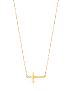 Coliere BIJUTERII AUR 9 KT, Colier aur 9 kt cu cruce, bb-shop.ro