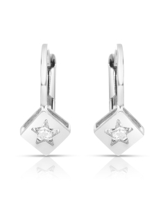 Bijuterii copii LILU aur, Cercei copii Lilu aur 14 kt cu cubic zirconia si steluta, bb-shop.ro