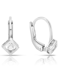 Bijuterii copii aur 14 kt LILU aur, Cercei copii Lilu aur 14 kt cu cubic zirconia, bb-shop.ro