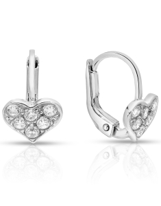 Bijuterii copii aur 14 kt, Cercei copii Lilu aur 14 kt cu cubic zirconia si inimioara, bb-shop.ro