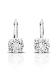 Bijuterii cu tortita cubic zirconia LILU, Cercei copii Lilu aur 14 kt cu cubic zirconia, bb-shop.ro