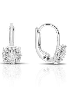 Bijuterii cu tortita cubic zirconia LILU, Cercei copii Lilu aur 14 kt cu cubic zirconia, bb-shop.ro