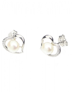 Bijuterii argint, Cercei Bijuterie Argint Classic ES5341PE-WH, bb-shop.ro