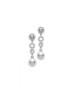 Bijuterii aur, Cercei Mikimoto Lace PEL824-DW, bb-shop.ro