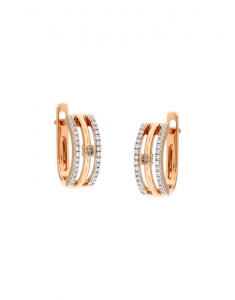 Bijuterii diamant maro, Cercei Vida Golden Touch 15291W-BD8RT, bb-shop.ro