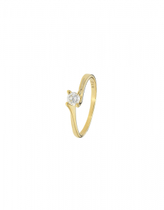 Bijuterii de lux solitaire, Inel de logodna Comete Gold Easy Basic AN1V18Y, bb-shop.ro