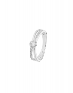Bijuterii diamant, Inel Bijuterie Aur R24438D-W, bb-shop.ro