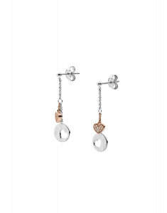 Cercei lungi dama argint, Cercei Fossil Sterling Silver JFS00493998, bb-shop.ro