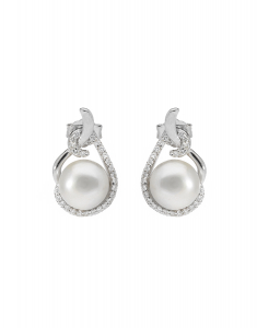 Bijuterii argint, Cercei Bijuterii Argint Classic ES6825PE-WH, bb-shop.ro