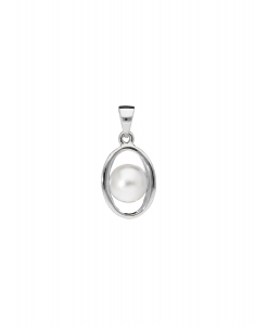 Bijuterii argint perla de cultura, Pandantiv Bijuterii Argint Classic PS3462PE-WH, bb-shop.ro