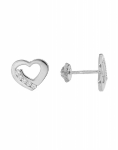 Cercei cubic zirconia, Cercei copii Lilu ALE1987-II-W-FCZ-p, bb-shop.ro