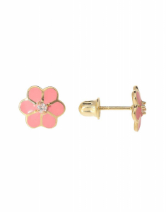 Bijuterii copii aur 14 kt, Cercei copii Lilu JE53429Y-EP-PK-p, bb-shop.ro