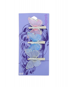 Accesoriu par Claire`s Iridescent Pastel Butterfly Set Agrafe 52096, 02, bb-shop.ro