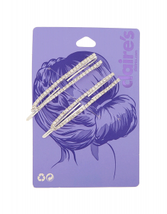 Accesoriu par Claire`s Rhinestone Open Hair Set Agrafe 82782, 001, bb-shop.ro