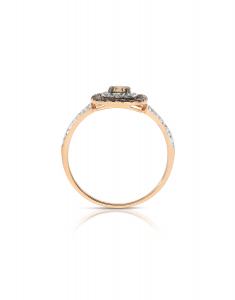 Bijuterii diamant maro, Inel Vida Colored Diamonds 11618Q-BD8RT, bb-shop.ro