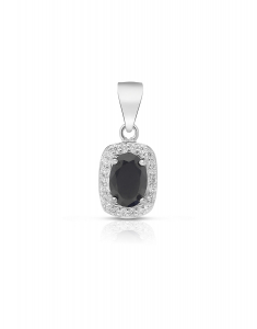 Pandantive dama argint, Pandantiv Bijuterie Argint Colour Stones E614808-PD-BKW, bb-shop.ro