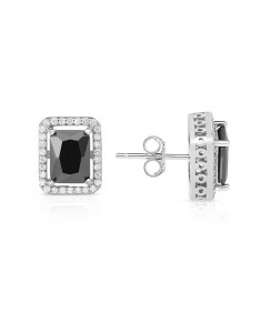 Bijuterii argint, Cercei Bijuterie Argint Colour Stones E611216-EG-BKW, bb-shop.ro