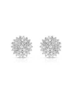 Bijuterii aur 14 kt, Cercei 365 Love Cluster FI51173W-WD4WV, bb-shop.ro