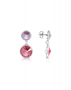Bijuterii cristal, Cercei Bijuterie Argint Shapes 26983AG-RH-RV, bb-shop.ro