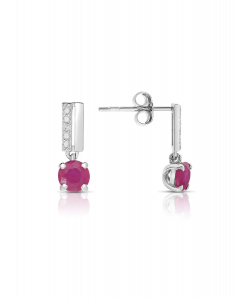 Bijuterii aur 14 kt altele, Cercei Bijuterie Aur Colors of Life QE10888RUB, bb-shop.ro