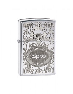 Bricheta Zippo Executiv Crown Stamp High Polish Chrome Lighter 24751, 02, bb-shop.ro