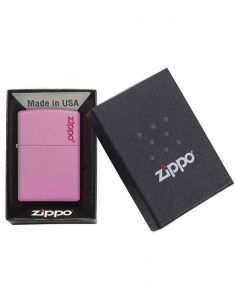 Bricheta Zippo Classic Pink Matte Logo 238ZL, 003, bb-shop.ro