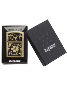 Bricheta Zippo Executiv Gold Floral Flourish 20903, 004, bb-shop.ro