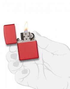 Brichete unisex ZIPPO, Bricheta Zippo Classic Red Matte 233, bb-shop.ro