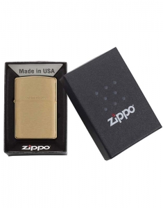 Bricheta Zippo Executiv Brushed Solid Brass 204, 003, bb-shop.ro