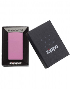Bricheta Zippo Slim Pink Matte 1638, 003, bb-shop.ro