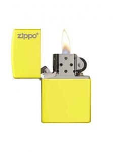 Bricheta Zippo Classic Neon Yellow Logo 28887ZL, 001, bb-shop.ro