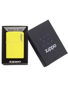 Bricheta Zippo Classic Neon Yellow Logo 28887ZL, 003, bb-shop.ro