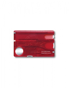 Briceag Victorinox Swiss Army Knvies Swiss Card Nailcare Ruby Translucent 0.7240.T, 02, bb-shop.ro