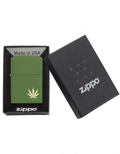 Bricheta Zippo Classic Marijuana Leaf on the Side 29588, 004, bb-shop.ro
